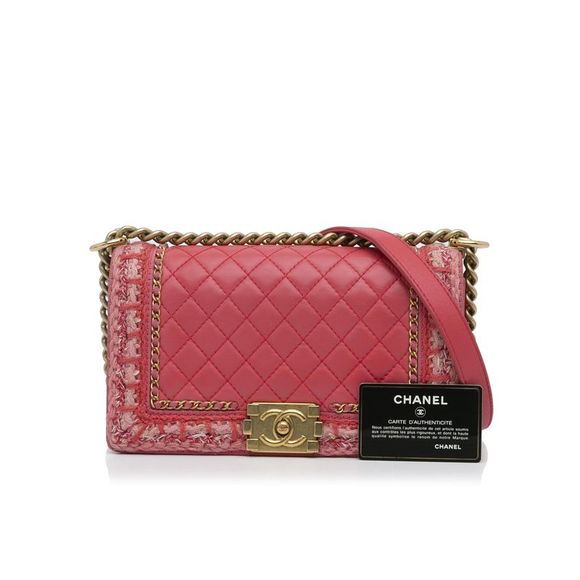 Pre Loved Chanel Quilted Lambskin Leather Crossbody Bag with Chain Strap - Picture 10 of 10